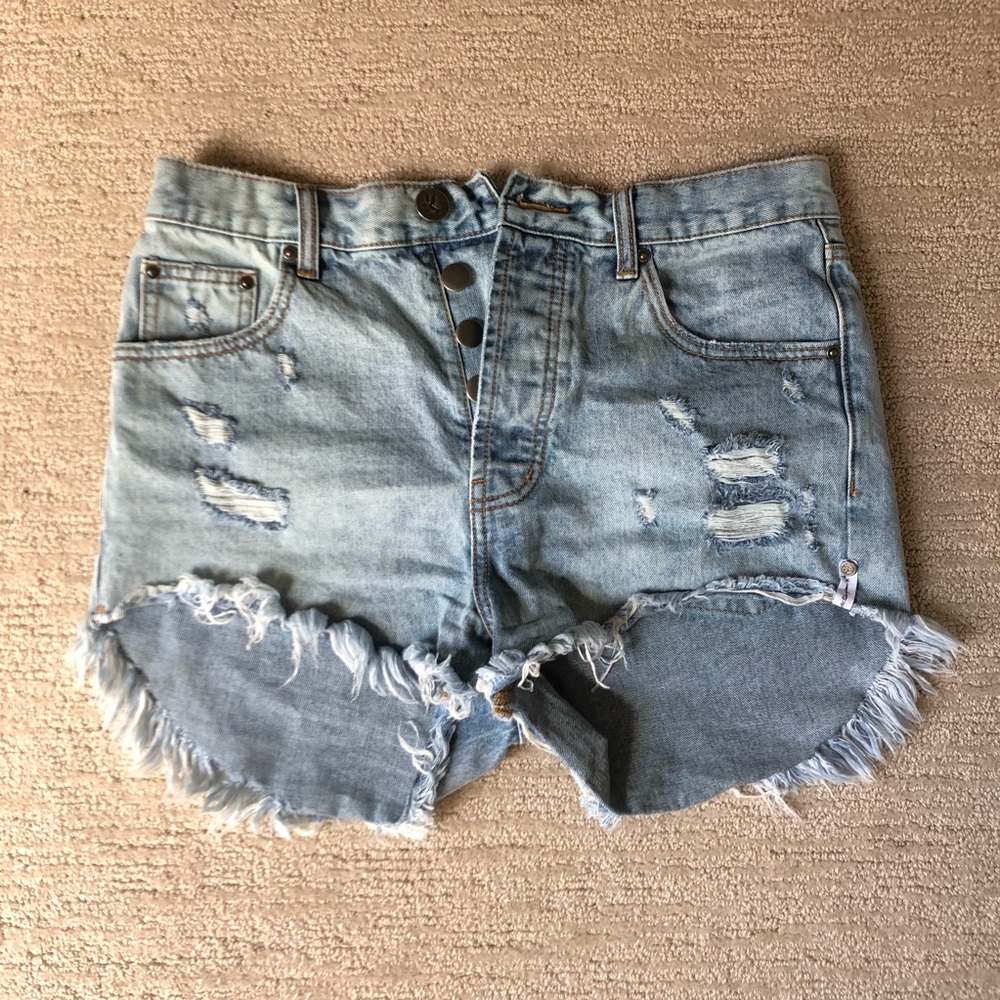 One Teaspoon Jean Shorts
